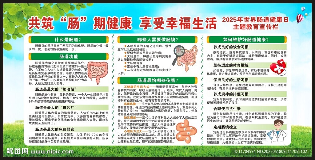 世界肠道健康日宣传栏