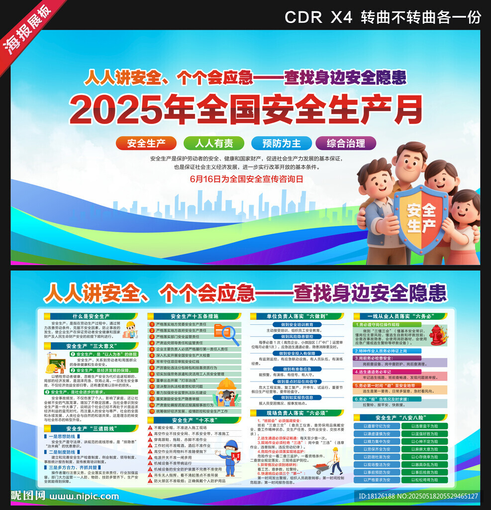 2025安全生产月展板