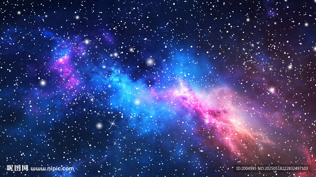 梦幻绚丽的璀璨星空