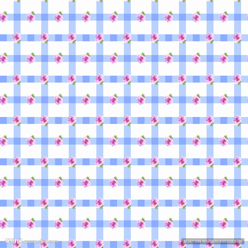 蓝白格子