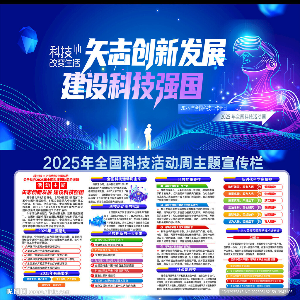 2025全国科技活动周宣传海报