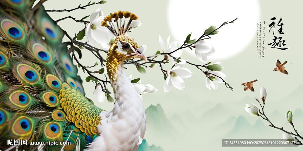 孔雀玉兰花