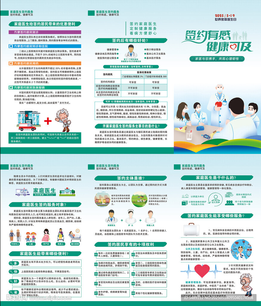 世界家庭医生日三折页
