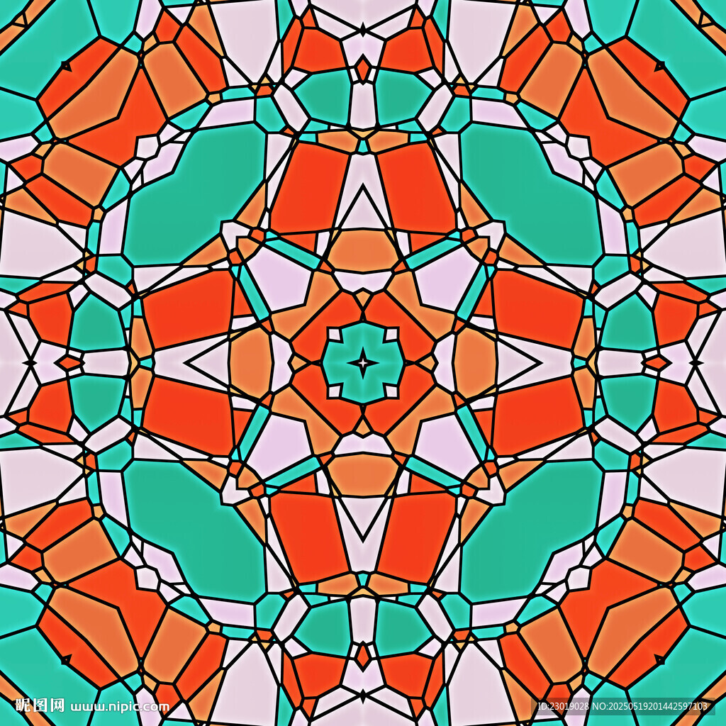 多彩图案装饰画