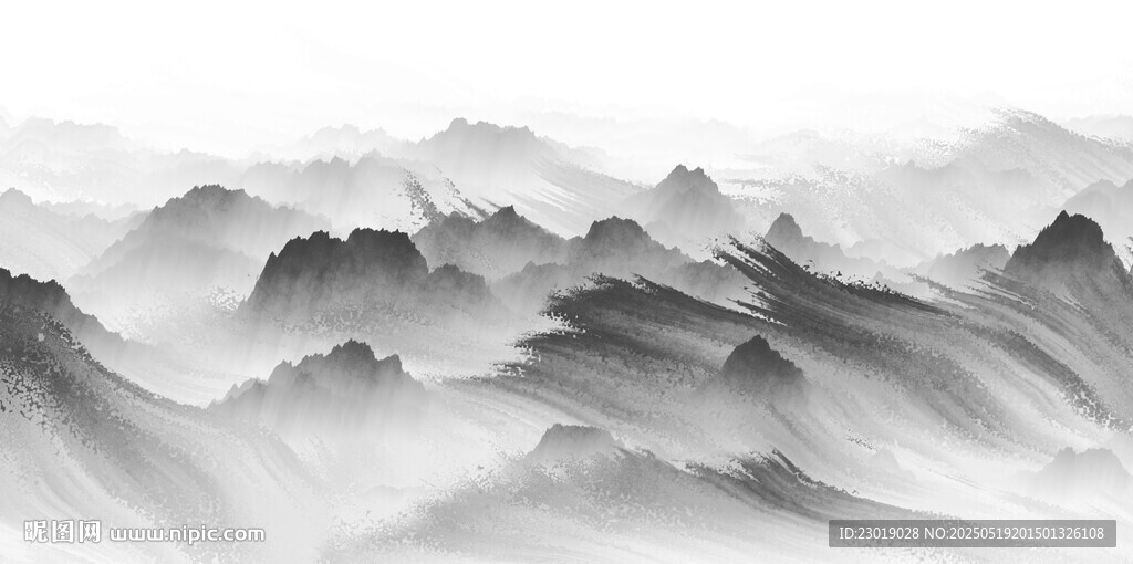 水墨山水意境图