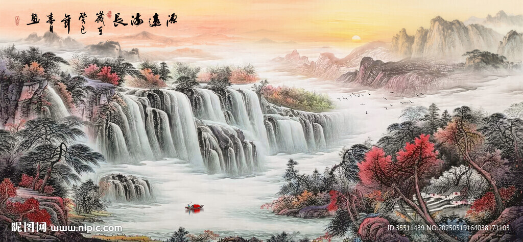 山水客厅装饰画