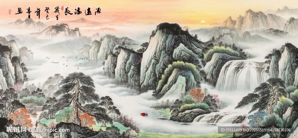 锦绣山河国画山水