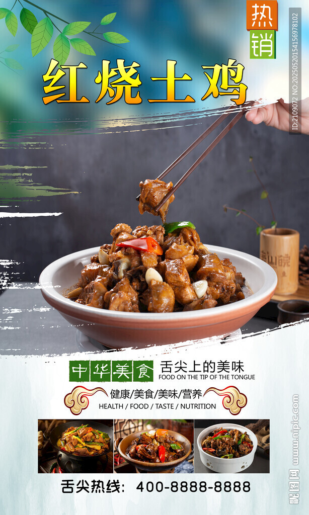 红烧土鸡 