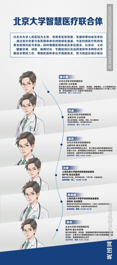 医院专家易拉宝