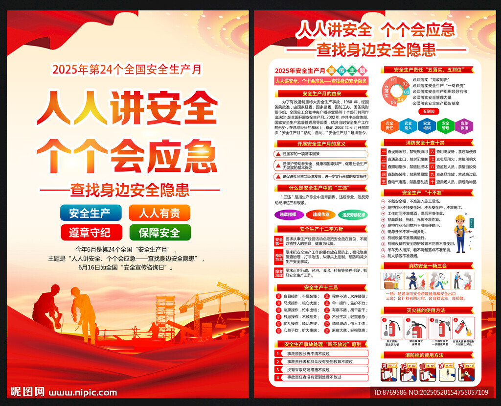 2025年安全生产月挂图