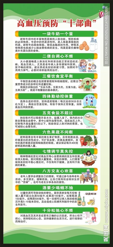 高血压日展架