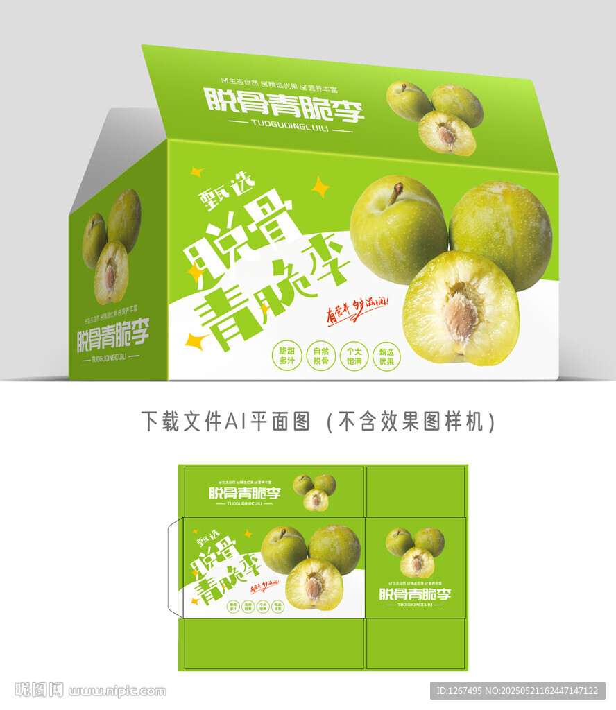 脱骨脆李包装
