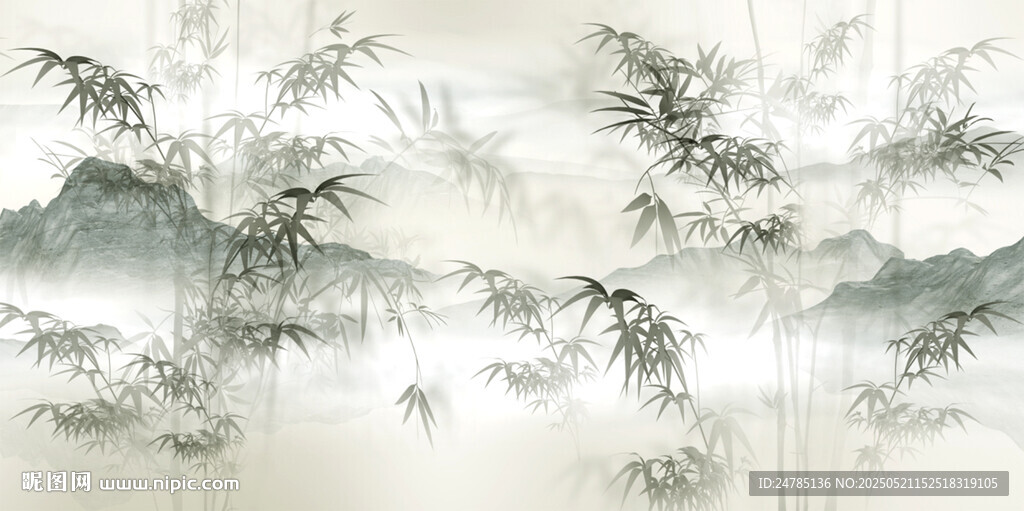 水墨竹子