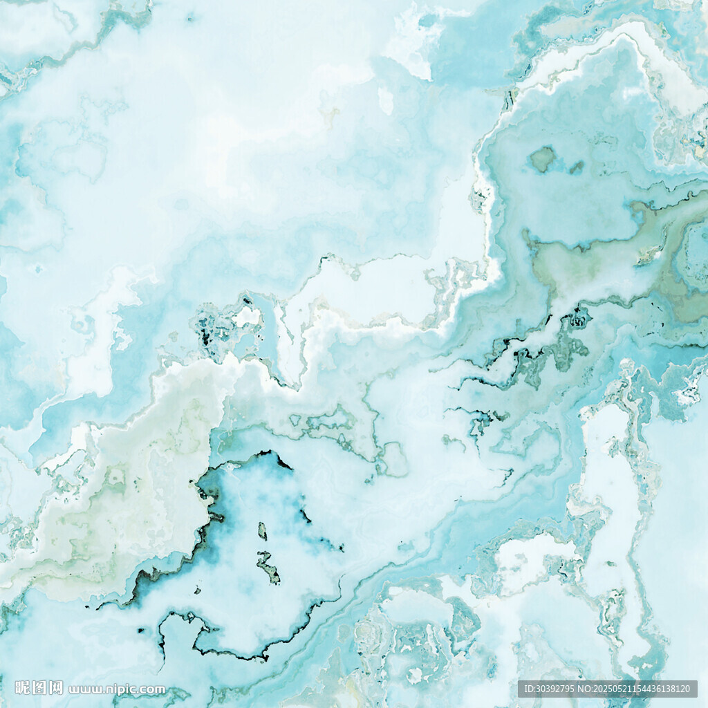 淡蓝水墨风流水纹石材大理石纹理