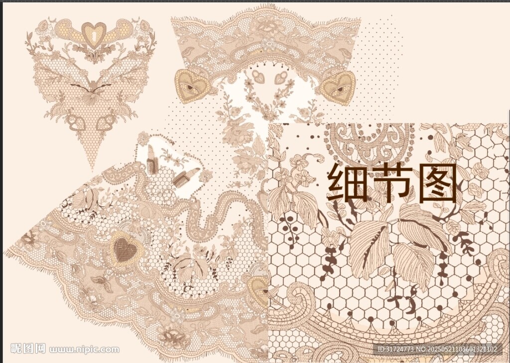 精美刺绣细节图