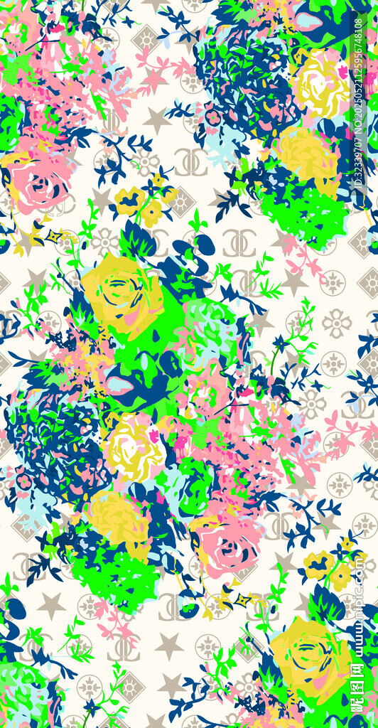大牌碎花