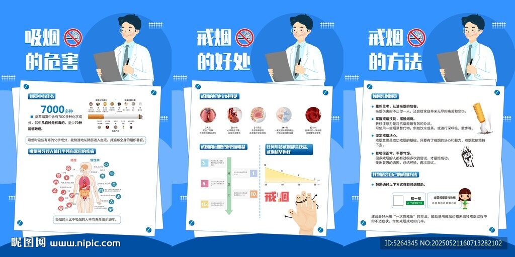 戒烟宣传栏