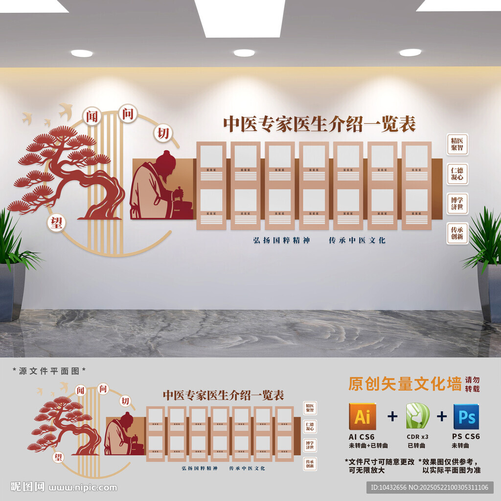 中医院专家介绍照片墙