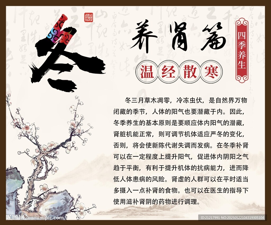 中医馆养生冬季养肾篇保健沐足