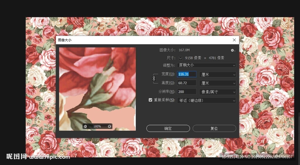 缤纷玫瑰花卉图案背景