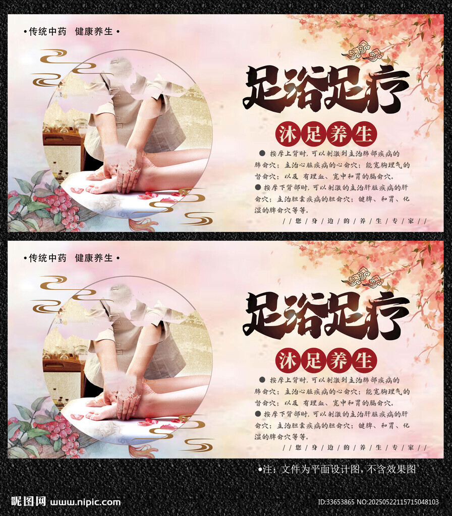 足浴足疗展板
