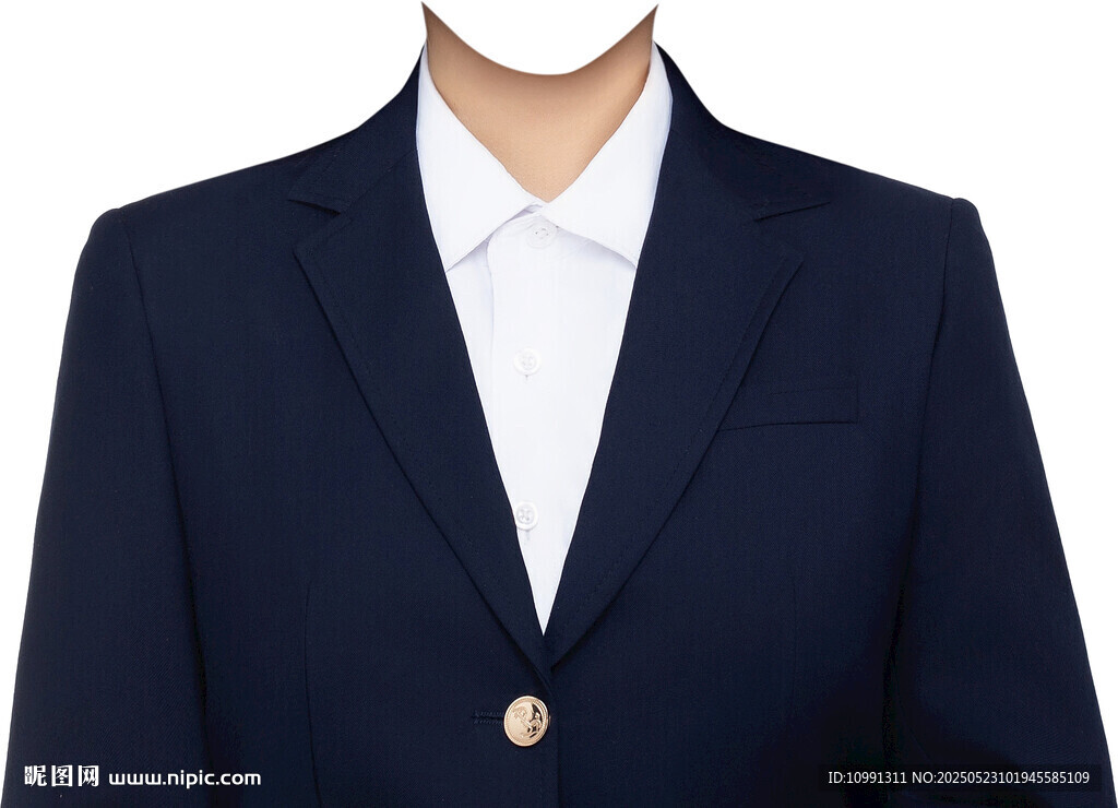 女西装白衬衫职业装证件照衣服