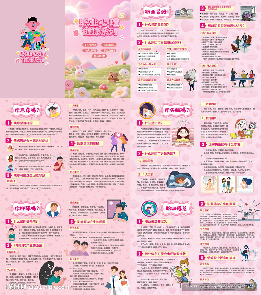 职业病系列之职业心理健康画册