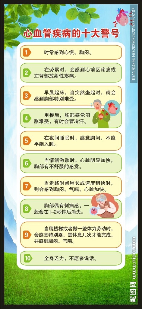 全国血管健康日展架