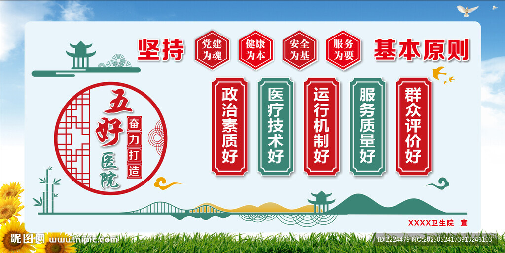 五好医院 宣传栏