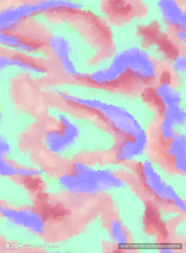 梦幻渐变流体纹理图案