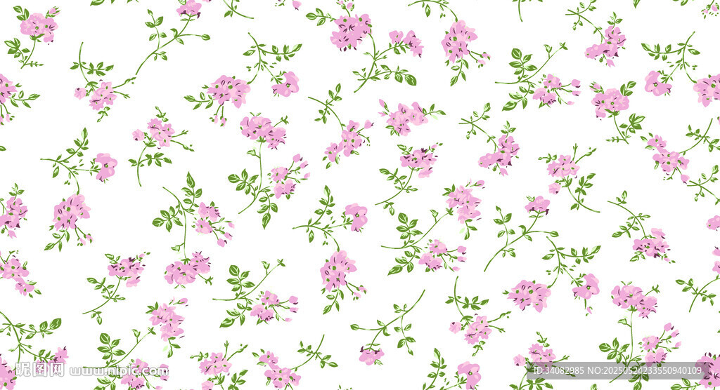 粉色花卉图案背景纹理