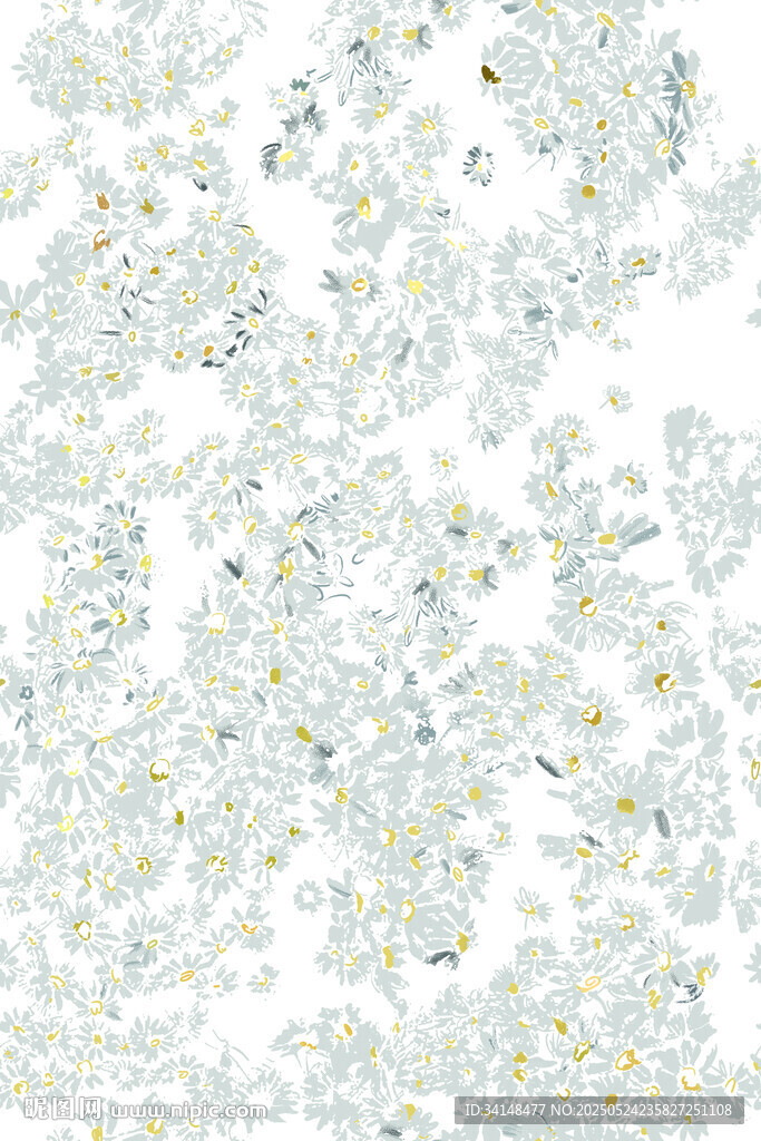 白色雏菊图案背景纹理
