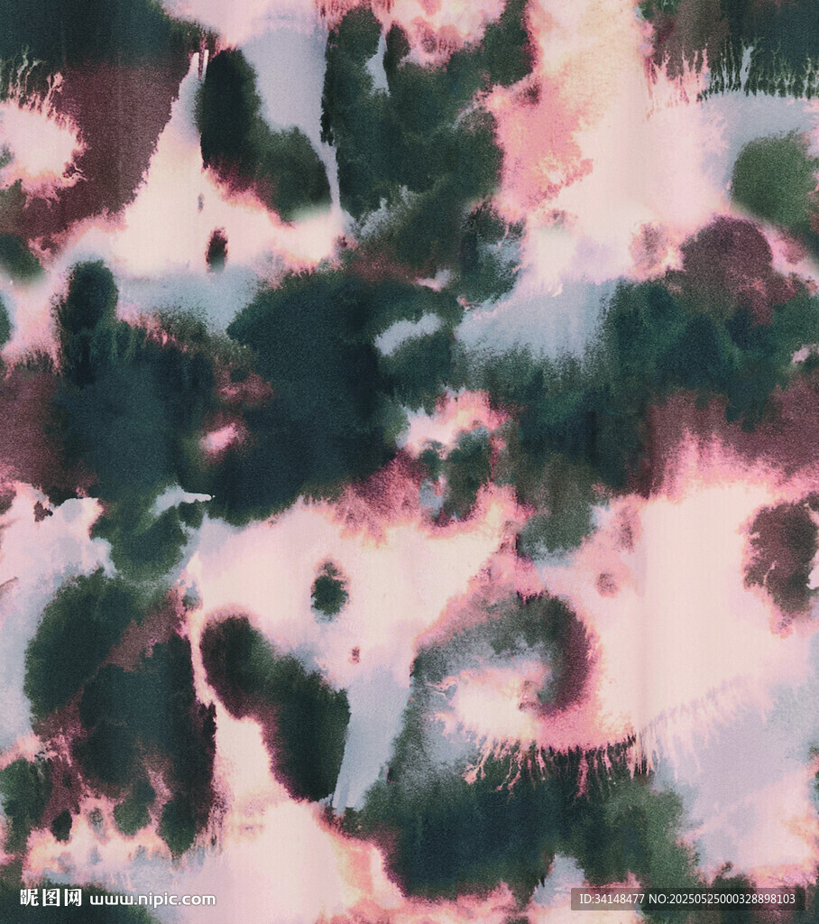梦幻渐变抽象水彩纹理图案