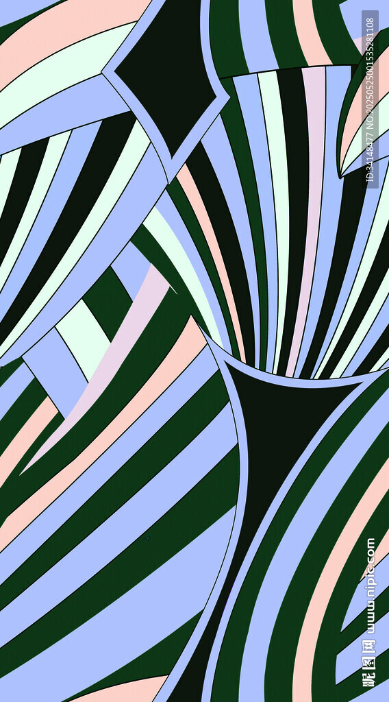 抽象条纹几何图案背景