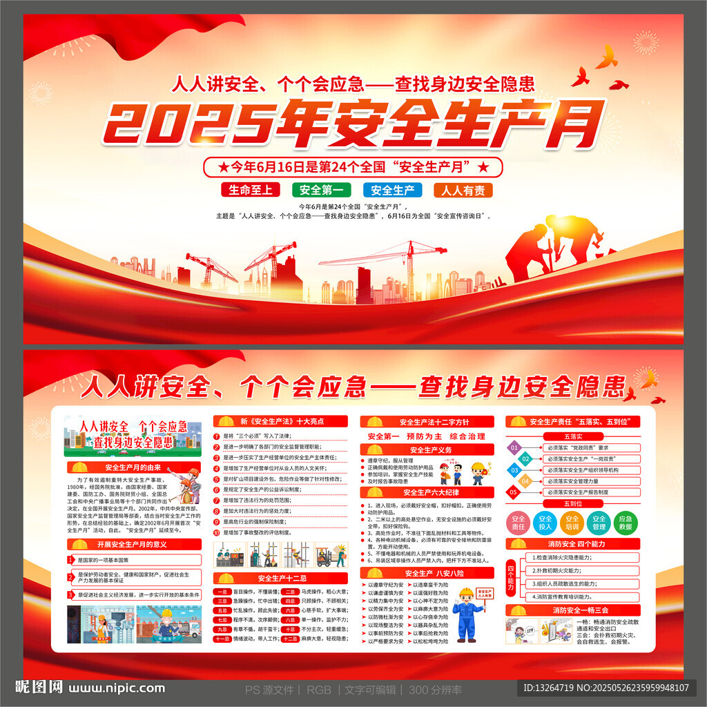 2025年安全生产月宣传栏
