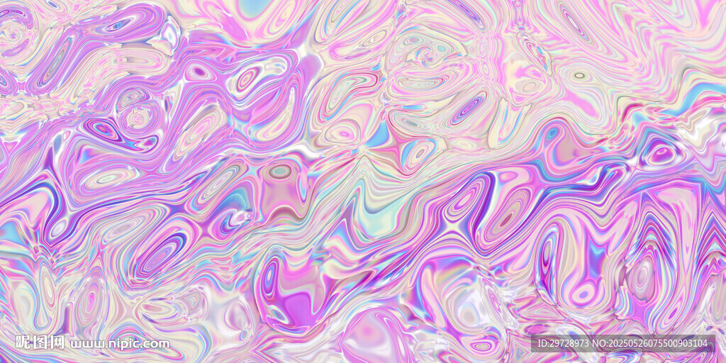 梦幻炫彩流体纹理图案