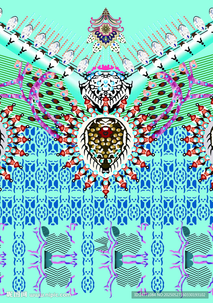 民族风几何图案装饰纹样