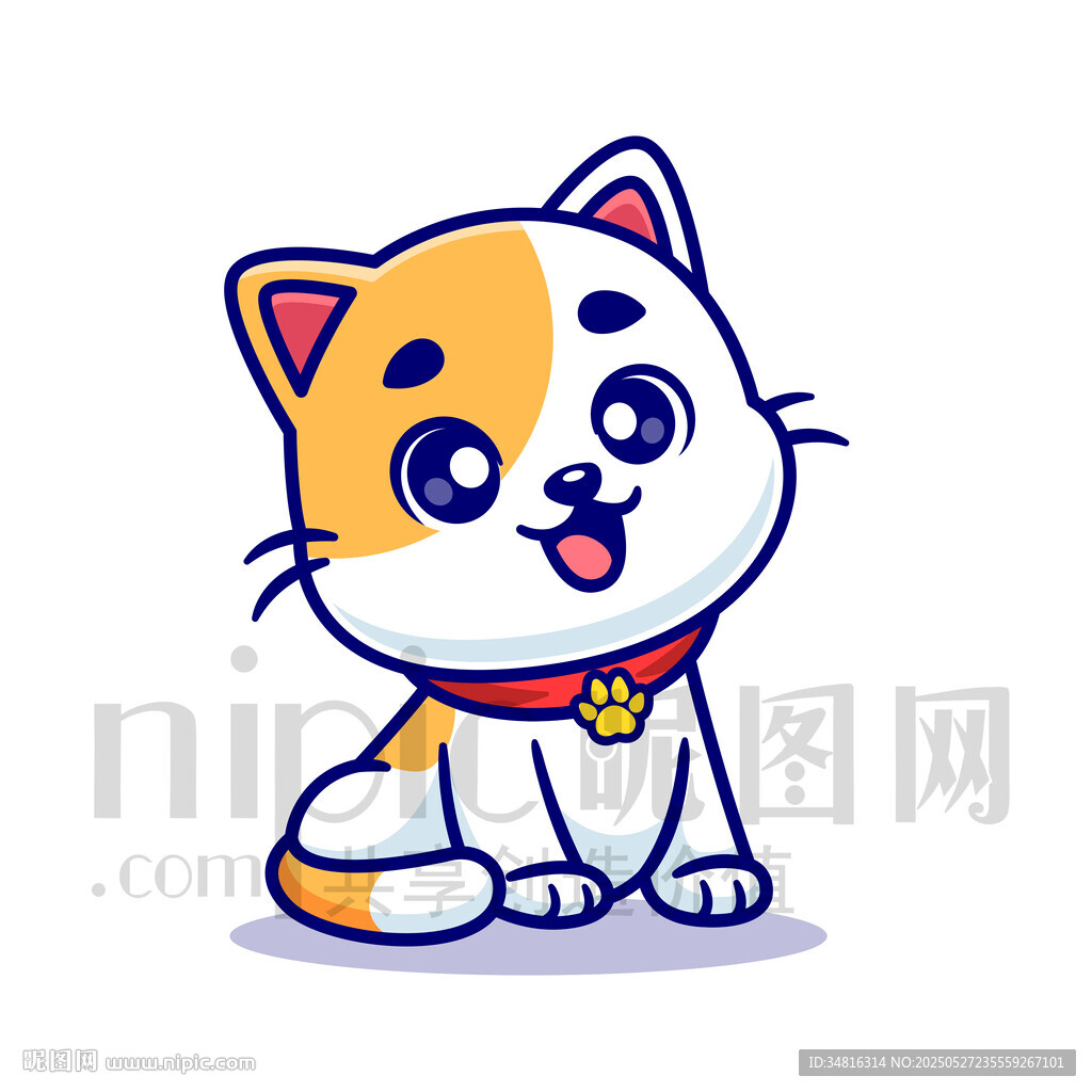 可爱猫咪卡通形象