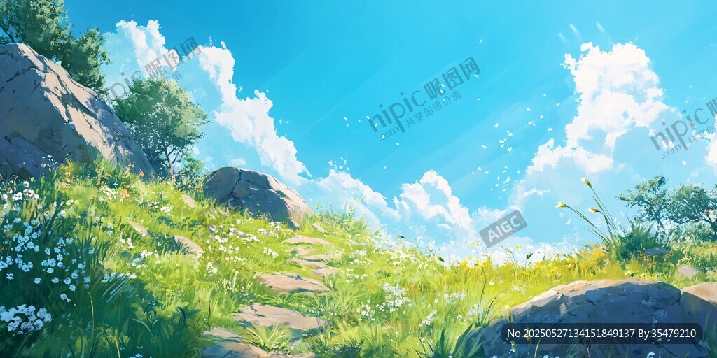 梦幻山间小径 绿意盎然