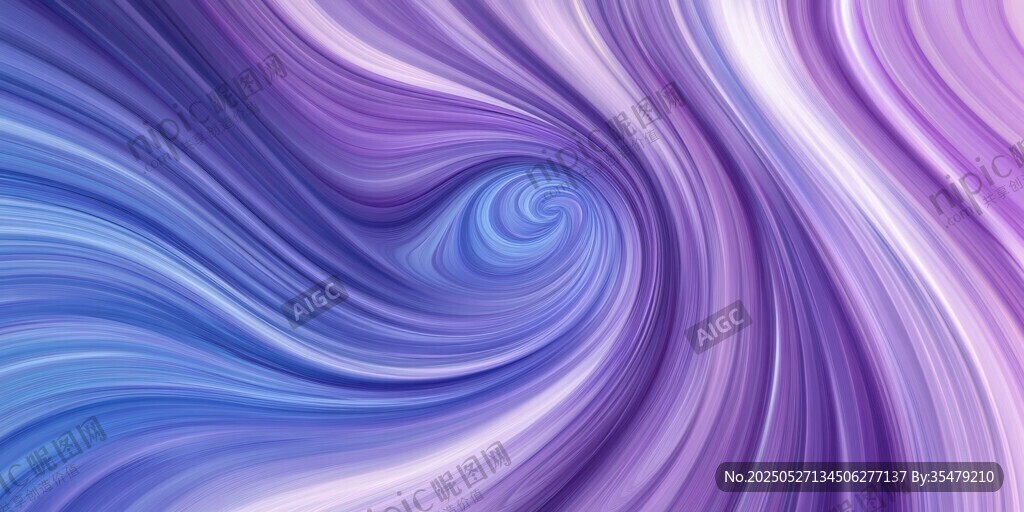 梦幻紫蓝渐变流体艺术背景