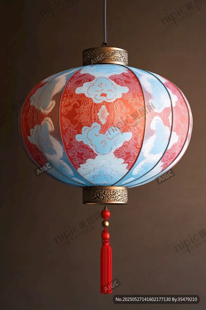 中式复古云纹灯笼