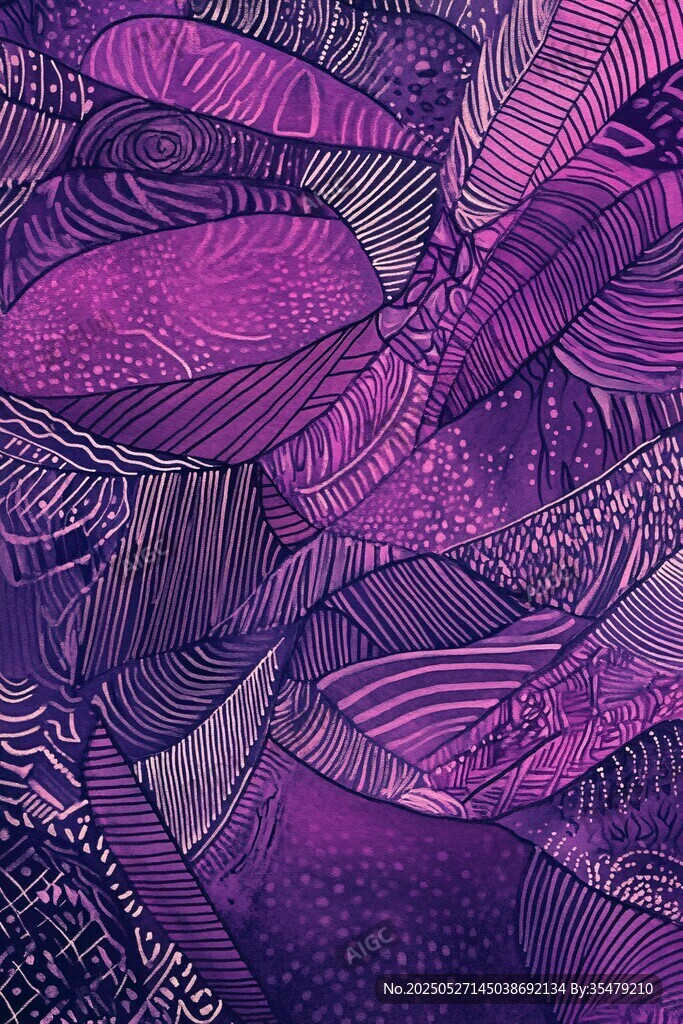 梦幻紫色抽象线条纹理图案