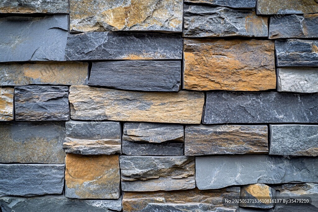 石砌墙面纹理特写