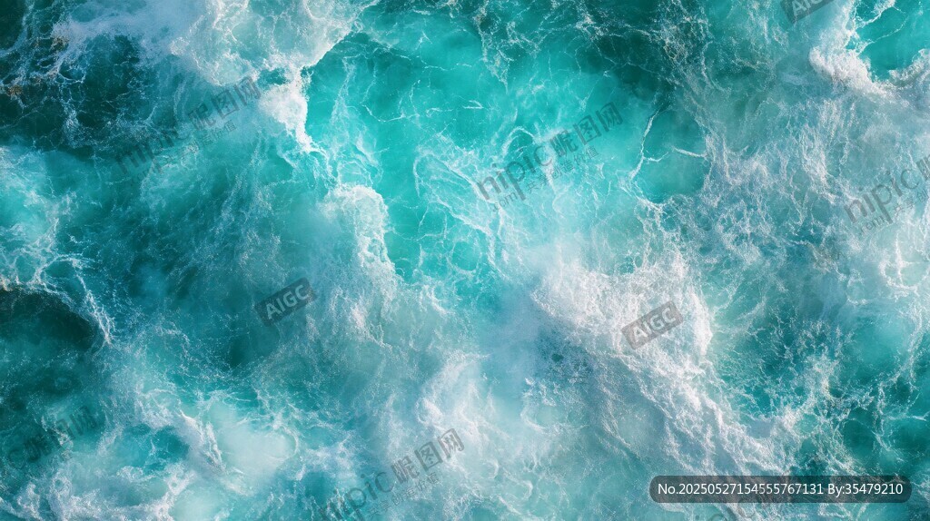 蔚蓝海浪 梦幻海洋景致