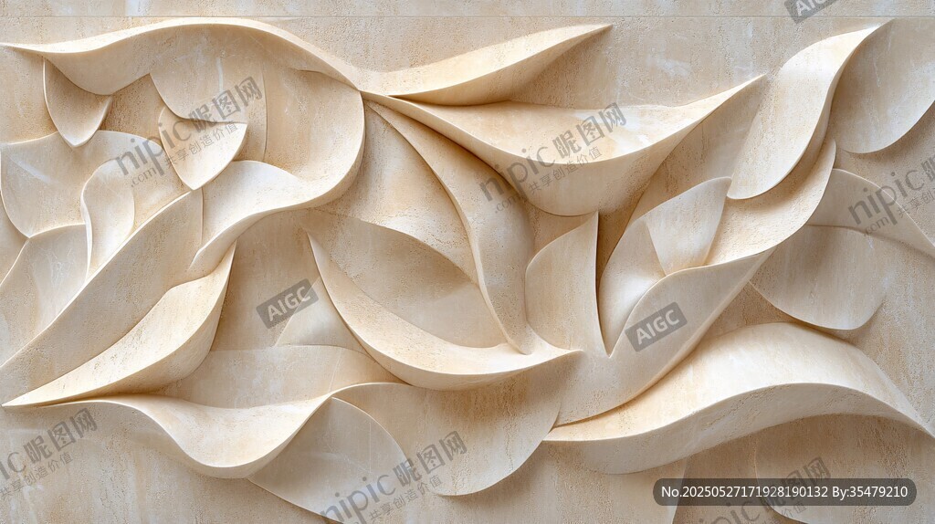 立体叶片纹理墙面装饰
