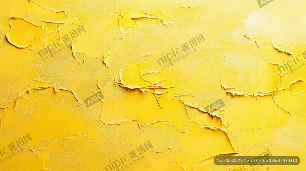 剥落的黄色墙面纹理