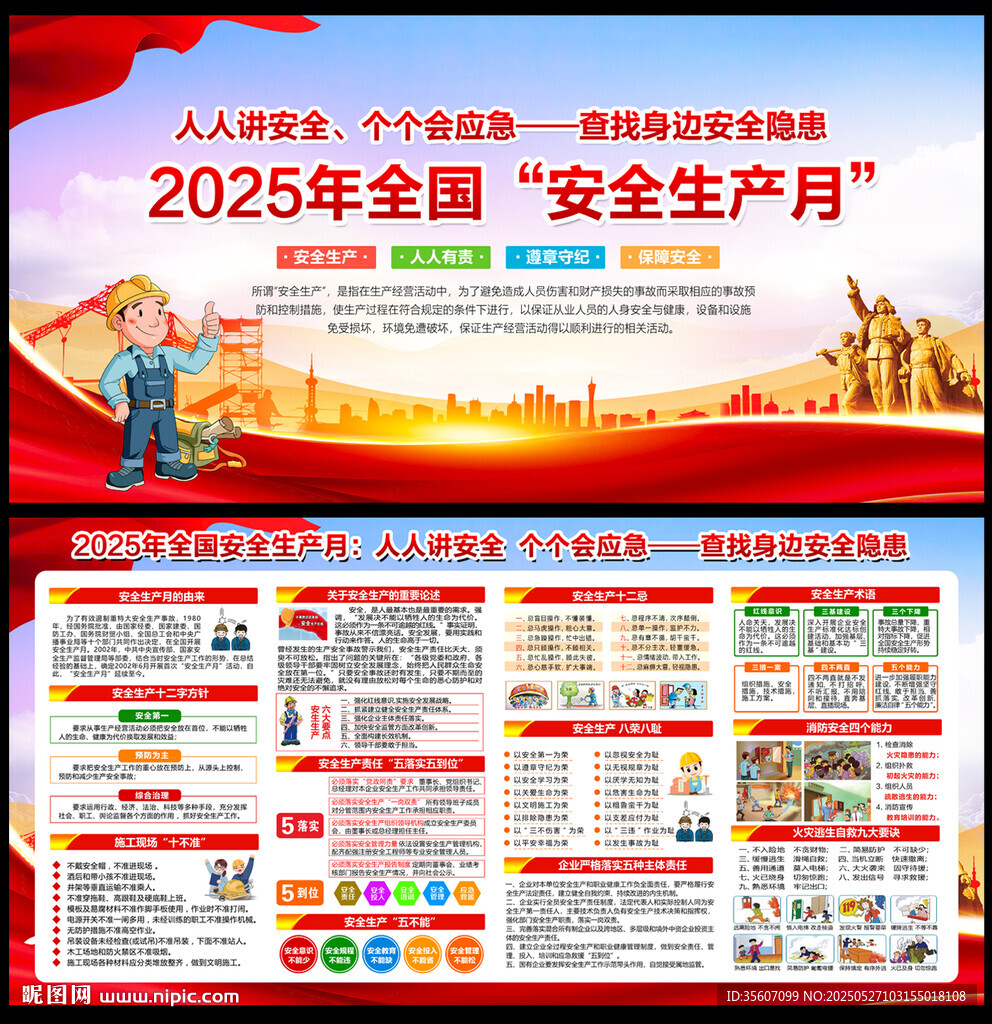 2025安全生产展板科普