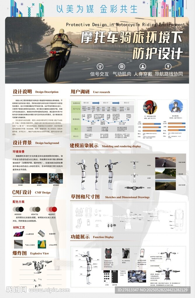 产品设计毕业设计成果展板全分层