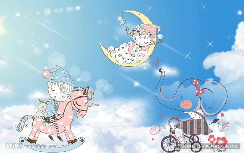 儿童房背景墙