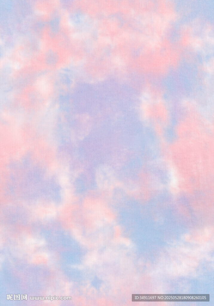 梦幻粉蓝天空云朵背景